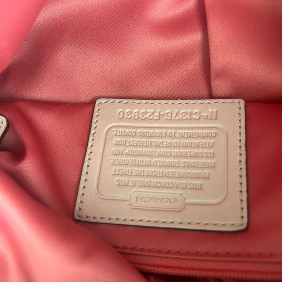 EUC Coach Ashley Optic Art satin shoulder bag - Picture 6 of 6